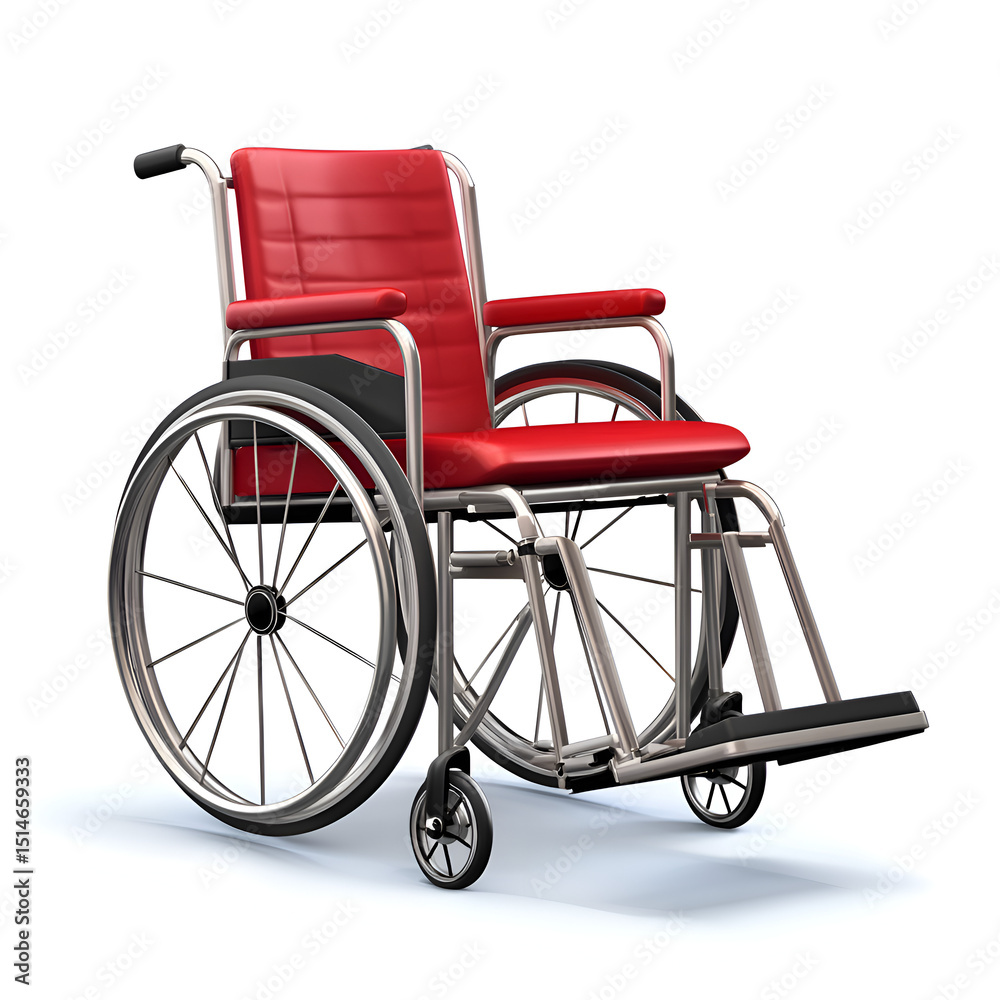 Fototapeta premium wheelchair ,isolated on transparent white background