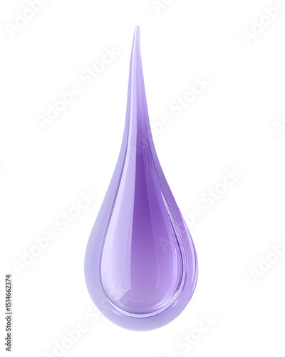 beauty showcase png transparent A sleek, stylized purple droplet with a glossy finish, ideal for backgrounds, design elements, or artistic projects.