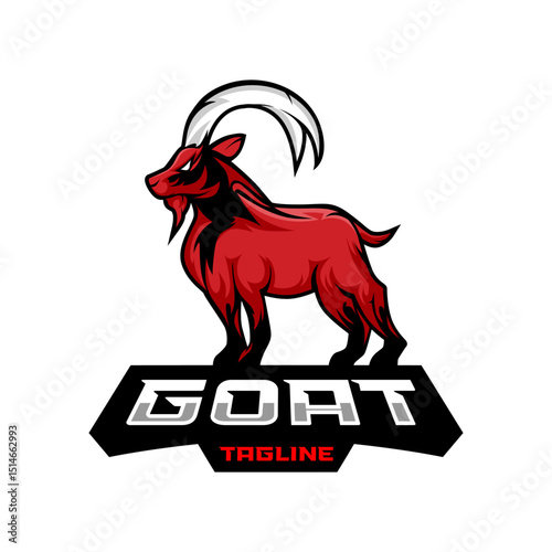 goat esports logo design