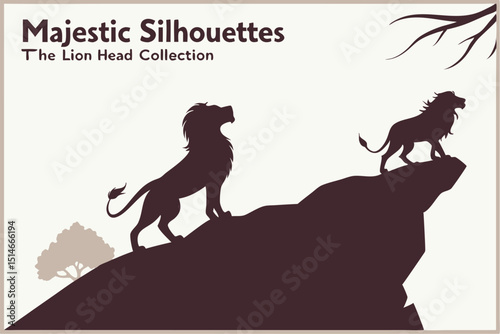 Majestic Silhouettes: The Lion Head Collection