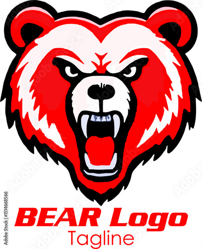 Modern professional grizzly bear logo for a sport team
Bear head outline silhouette cut out vector sticker with Simple Geometric Design of Bear Head and Bear head mascot vector for emblem design Masco