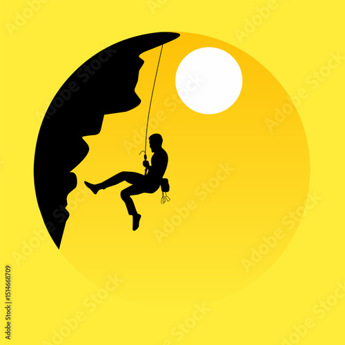 Wall climbing, Rock climbing, Mountain climbing logo