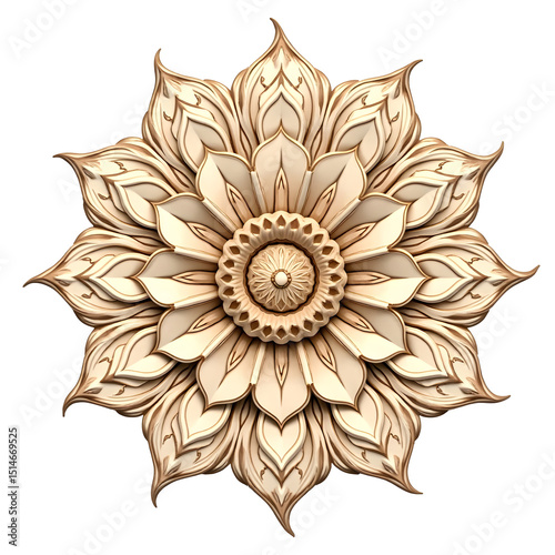 abstract flower with transparent background