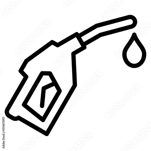Gas Pump Nozzle  Icon Element For Design