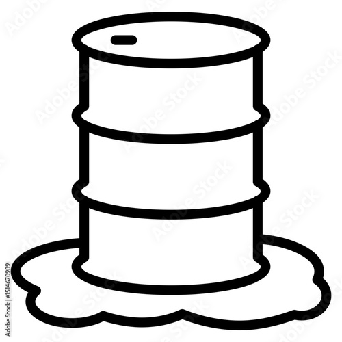 Oil Spill  Icon Element For Design
