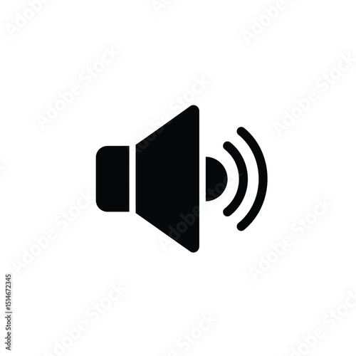 icon sound speaker silhouette