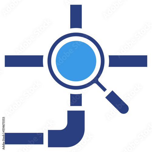Pipeline Inspection Tool  Icon Element For Design