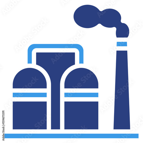 Oil Refinery  Icon Element For Design
