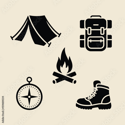 Two kids enjoying a campfire adventure night at a campsite roasting marshmallows under the starry sky during a fun camping experience adventure activity.