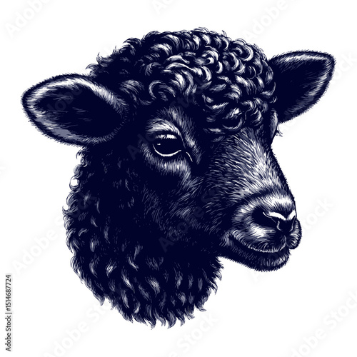  sheep among white sheep, symbolizing the black sheep metaphor for exclusion