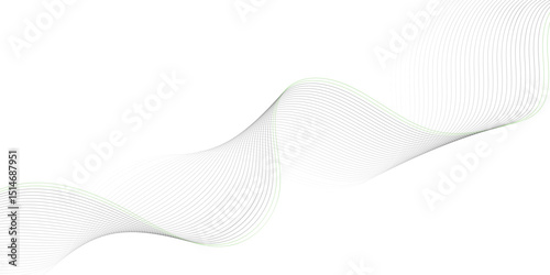Abstract blue line wave background. Technology abstract lines on white background. Undulate Grey Wave Swirl, frequency sound wave, twisted curve lines with blend effect.