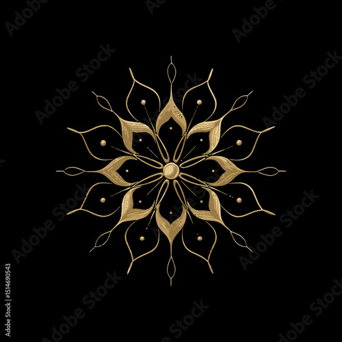 Elegant Golden Mandala Design for Stunning Visual Art and Decor