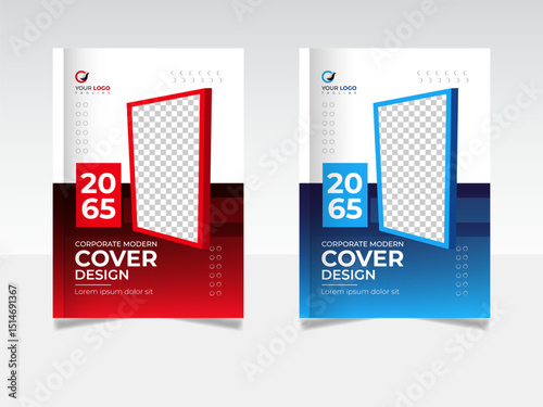 Corporate Business Book Cover design template Set