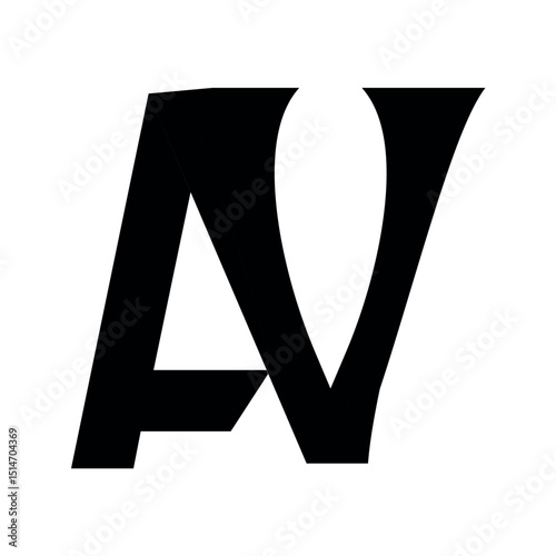 av letter logo creative modern alphabet logo.	