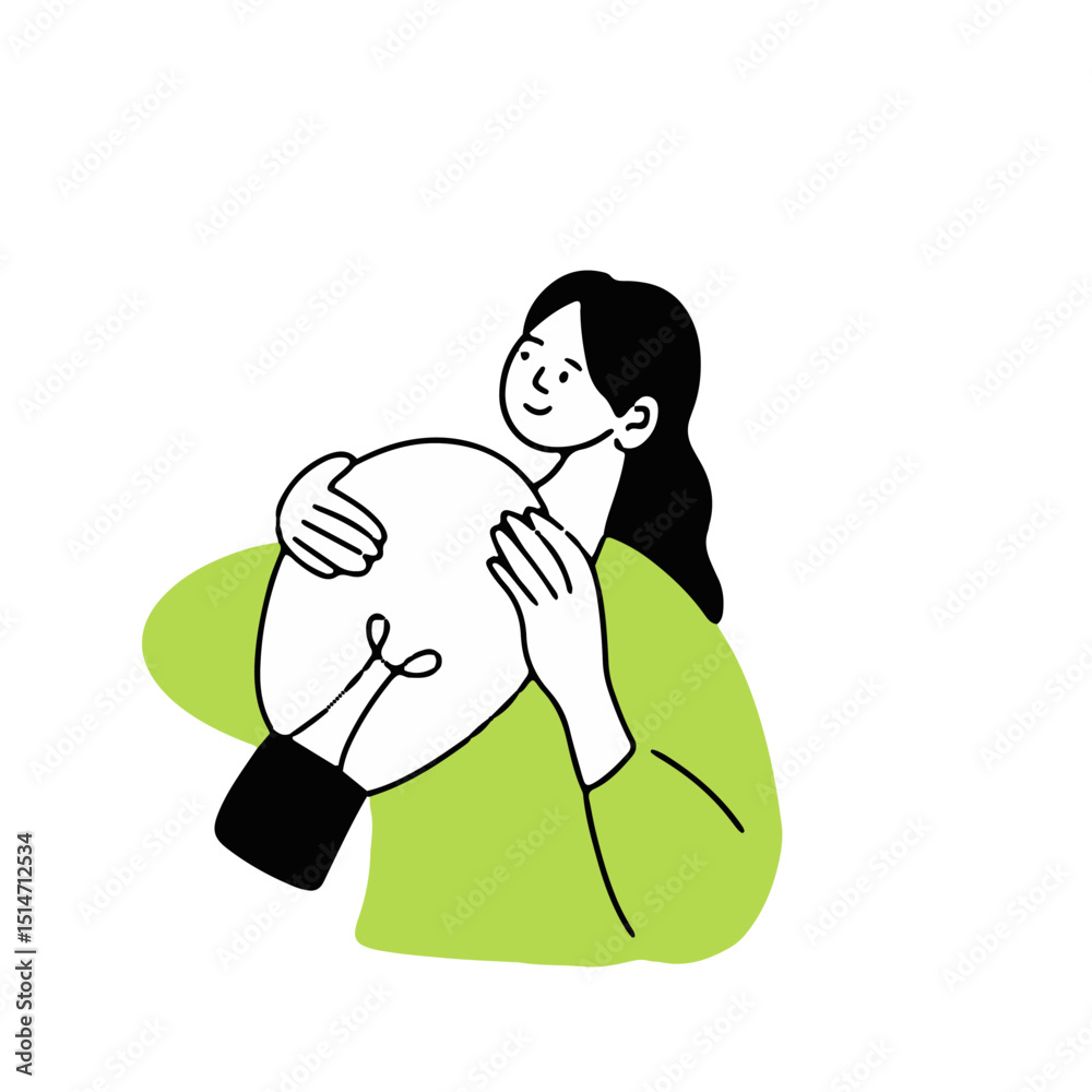 office people concept. Employees working in team, isolated set of people dealing with project tasks. Vector business people showing ideas on presentation, brainstorming and thinking on solution of com