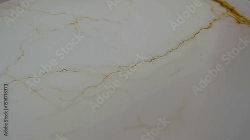 marble texture fills the frame, featuring a glossy polished finish and delicate golden streaks running through the surface