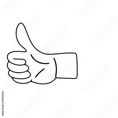 hand gesture icon. Outline black color hand poses vector collection