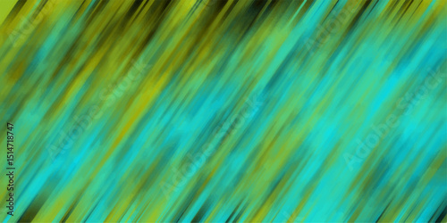 Abstract impressionist strokes of emerald green and vibrant teal colors background