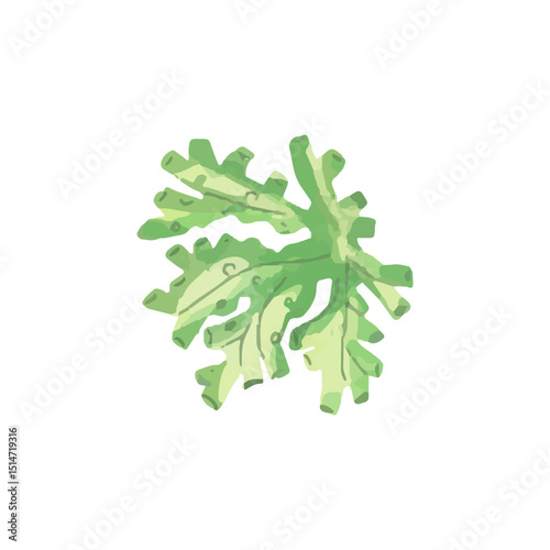 Wallpaper Mural beautiful coral reef watercolor with many types and patterns. watercolor seaweed and corals isolated on white Torontodigital.ca