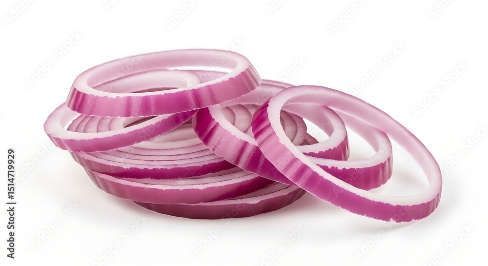 Sliced Red Onions Culinary Ingredient, Vibrant Color, Food Photography Sliced Red Onions Culinary Ingredient, Vibrant Color, Food Photography