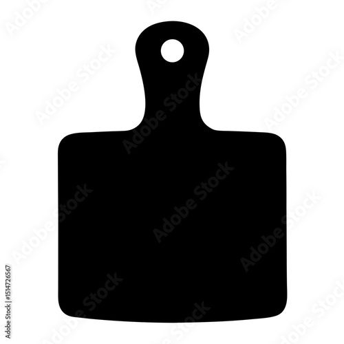 Elegant cheese board silhouette design with transparent background for culinary projects