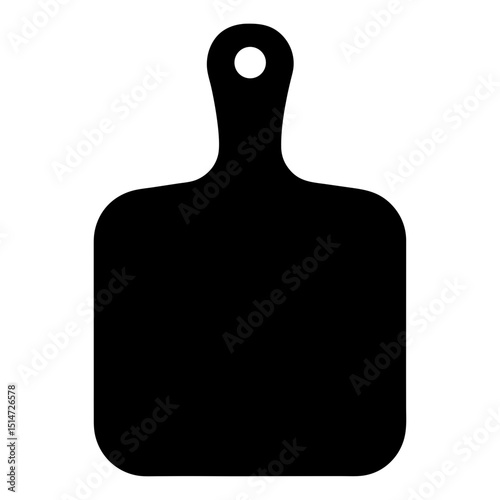 Black silhouette design of cheese board on a white background with transparency