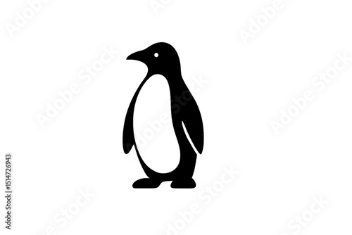 penguin on a white background