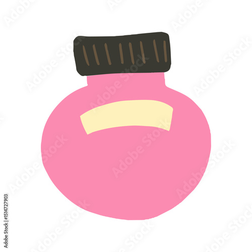 Flat design makeup element design stock. Cosmetic Products Icons Set. Colorful symbols with lipstick, mascara, moisturizer, eye shadow palette and serum. Beauty and makeup.