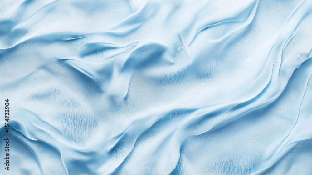 Fototapeta premium A close-up of subtle blue fabric texture, revealing its soft weave and gentle color tones.