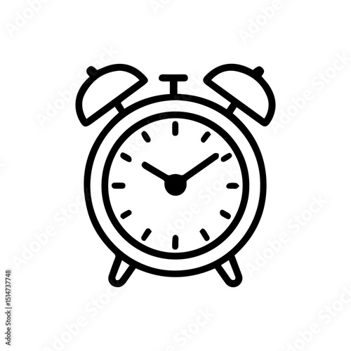 alarm clock isolated on white