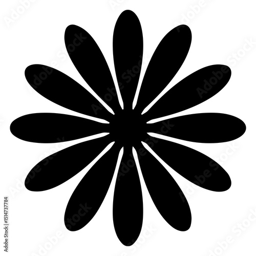 flower on black