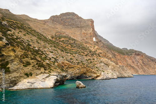 Wallpaper Mural The Agia Anna beach of Amorgos, the most famous beach in the island. Cyclades, Greece Torontodigital.ca