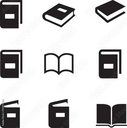 Foto Modern book cover design template