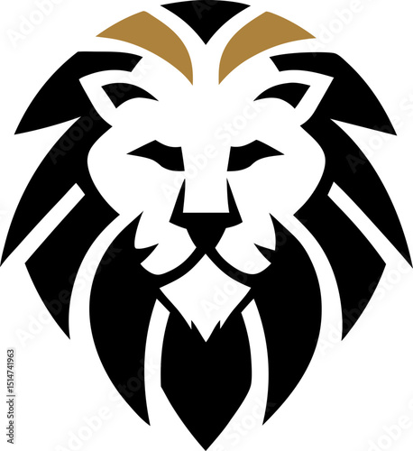 Isolated lion logo vector, fierce and elegant design for brand use.