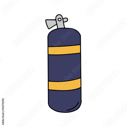 Snorkling element design cartoon illustration. Diving elements for professional scuba divers and vacations. People swimming underwater with fish, sea ocean explorer, recent marine collection.diving