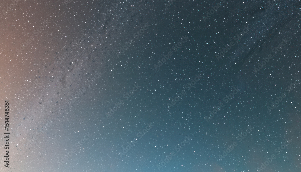 Fototapeta premium Stary clear night sky. Mixed media 