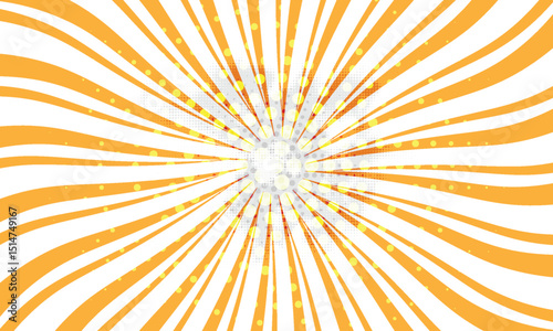 Groovy retro swirl burst, summer and carnival background. eps 10 vector dynamic