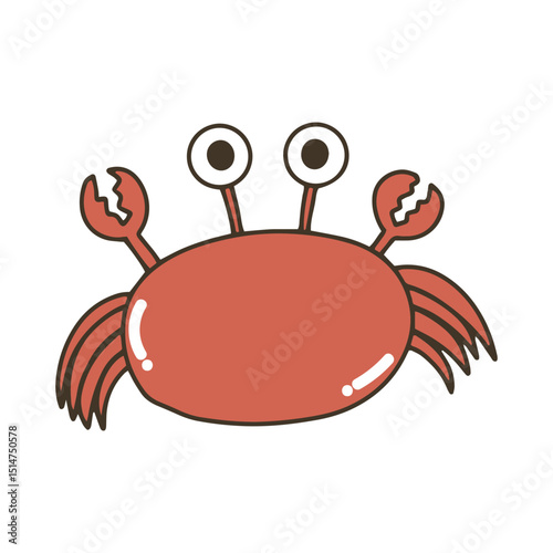 Handrawing underwater habit isolated on white background. Big set with cute sea animals, shells, corals, seaweed. Kawaii sea life character elements. Cartoon coloringbook or coloring page.