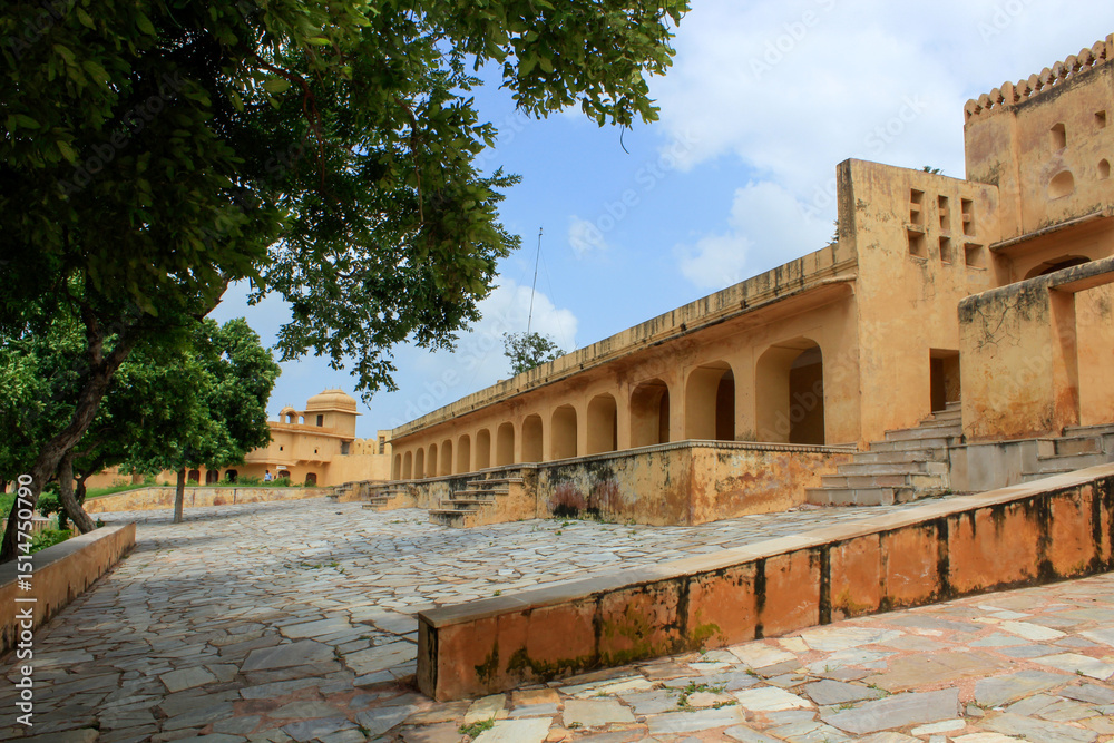 Fototapeta premium Interior of Nahargarh Fort, Jaipur. Rajasthan, India