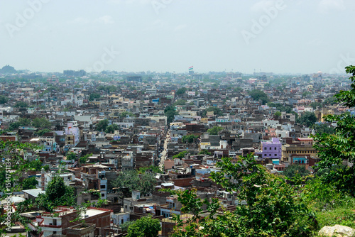Fototapeta Naklejka Na Ścianę i Meble -  View of Jaipur city from above. Jaipur, India