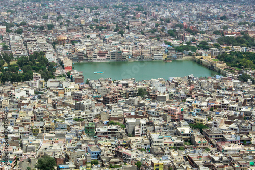 Fototapeta Naklejka Na Ścianę i Meble -  View of Jaipur city from above. Jaipur, India