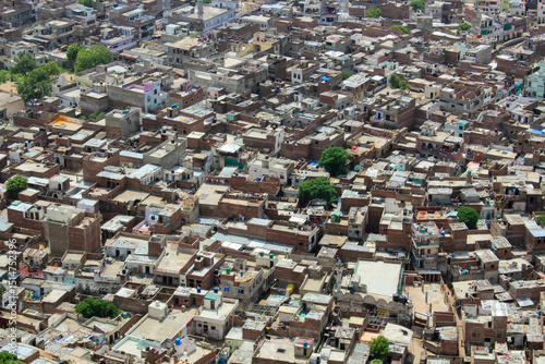 Fototapeta Naklejka Na Ścianę i Meble -  View of Jaipur city from above. Jaipur, India