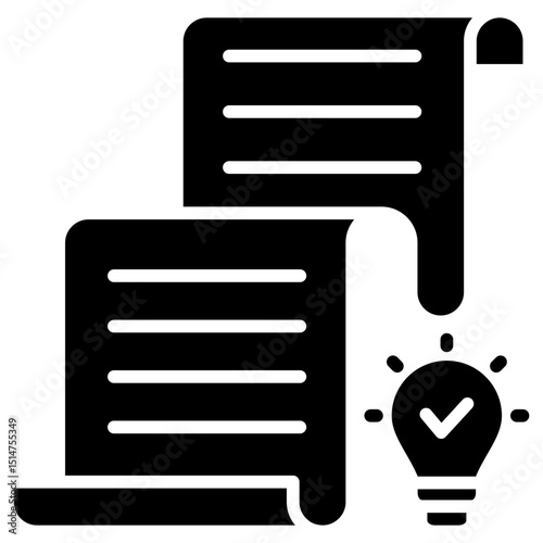 Fact Glyph Icon
