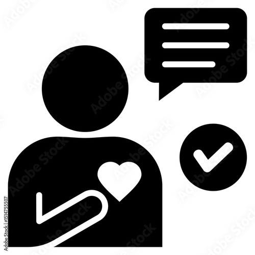 Honestly Glyph Icon