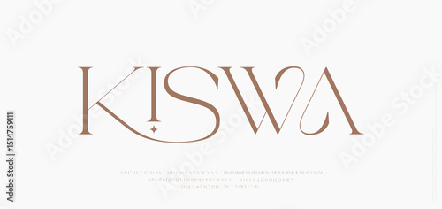 Minimal Modern and Luxury Font. Elegant font alphabet logo. Typography Beauty fashion luxury classic letters serif fonts decorative wedding vintage retro logos. vector illustration
