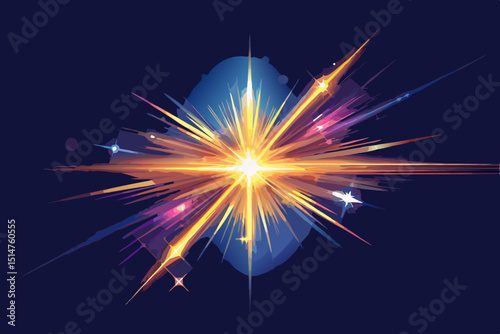 abstract background with fireworks
