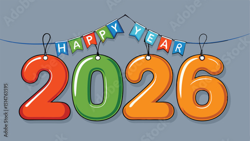 Happy new year 2026 Nice concept Design 