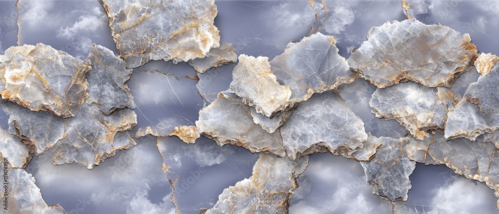Fototapeta premium Elegant Marble Background : Icy blue marble with subtle white swirls, ethereal quality, cool tones creating tranquility, modern elegance 