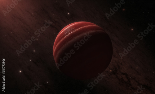 Ultra-Realistic Brown Dwarf Star in Deep Space – High Detail Scientific Visualization