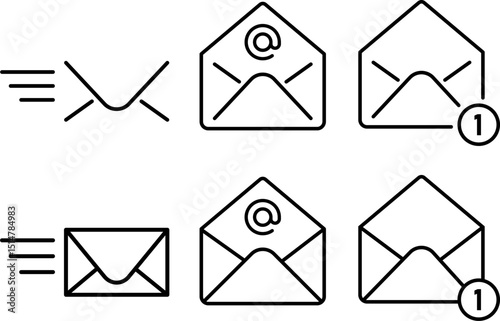 Mail icon. Send a message sign. Received message. Social media chat communication. mailbox buble symbol. Delivery of correspondence

